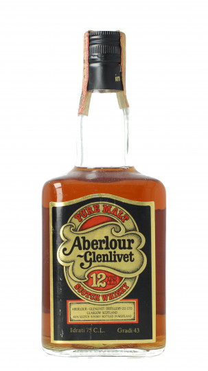 Aberlour Speyside  Scotch Whisky 12  years old - Bot.80's 75cl 43% OB