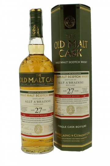 ALLT-A-BHAINNE Speyside Scotch Whisky 27 Year Old 1992 2019 70cl 50% - Hunter Laing's Cask HL 16942