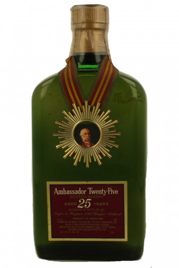 AMBASSADOR Blended Scotch Whisky 25 Years Old - Bot.70's-80's 75cl 43% OB-