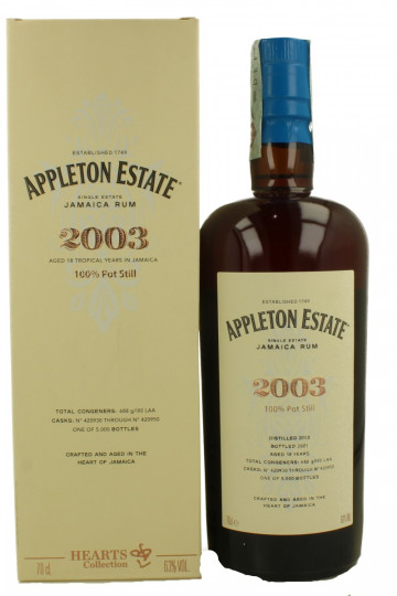 Appleton Jamaica Rum 18 Years old 2003 2021 70cl 63% OB-Velier