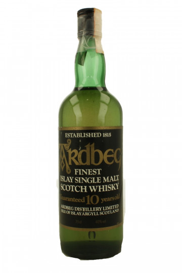 ARDBEG  Islay Scotch Whisky 10 Years Old - Bot.70's-80's 75cl 40% OB-