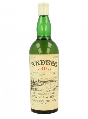 ARDBEG Islay Scotch Whisky 10yo Bot.1960's 75cl 80°proof OB - French Import 'D'