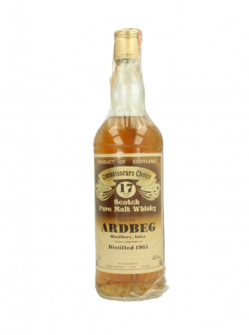 ARDBEG Islay Scotch Whisky 17 year old 1965 Bot.80's 75cl 40% Gordon MacPhail Connoiseur Choice