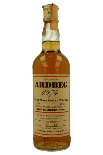 ARDBEG   Islay Scotch Whisky 1974 1983 75cl 59% Samaroli Sherry Wood