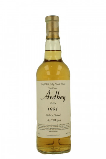 ARDBEG   Islay Scotch Whisky 20 Years Old 1991 70cl 46% private cask n. 672