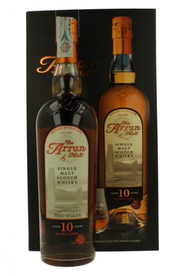 ARRAN 10 years old 70cl 46% Gift box with glass - Products - Whisky ...