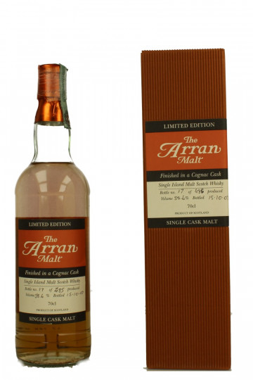 ARRAN Cognac Cask Bottled 2003 70cl 58.6% OB  -Cognac Finished