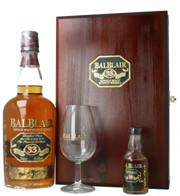 Balblair  Highland Scotch Whisky 33  Years Old 70cl 45.4% OB  -With miniature