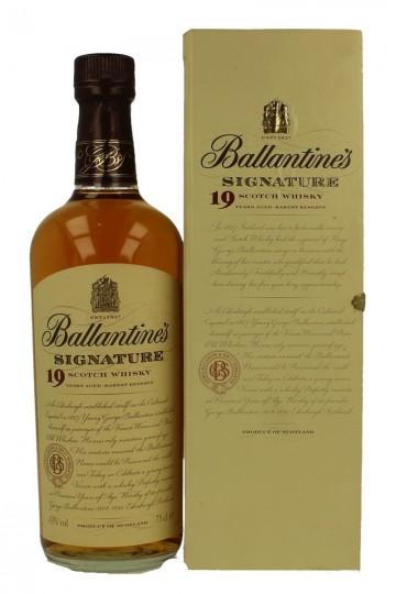 BALLANTINE'S 19yo Bot.Late 90's early 2000 75cl 43% Signature