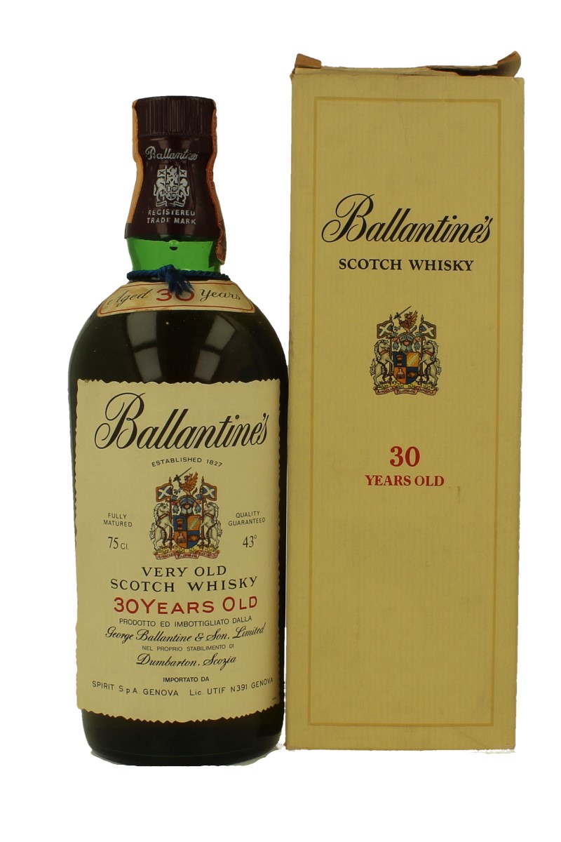 BALLANTINE'S 30 years Old imported in Italy 1979 75cl 43% OB