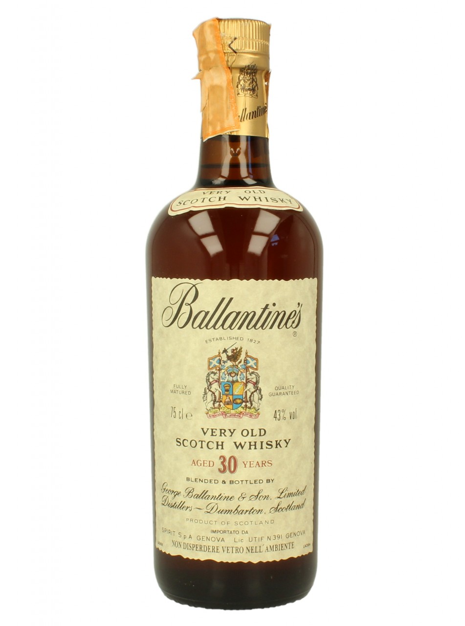 BALLANTINE'S 30yo Bot.80's 75cl 43% - Blended - Products - Whisky Antique,  Whisky & Spirits