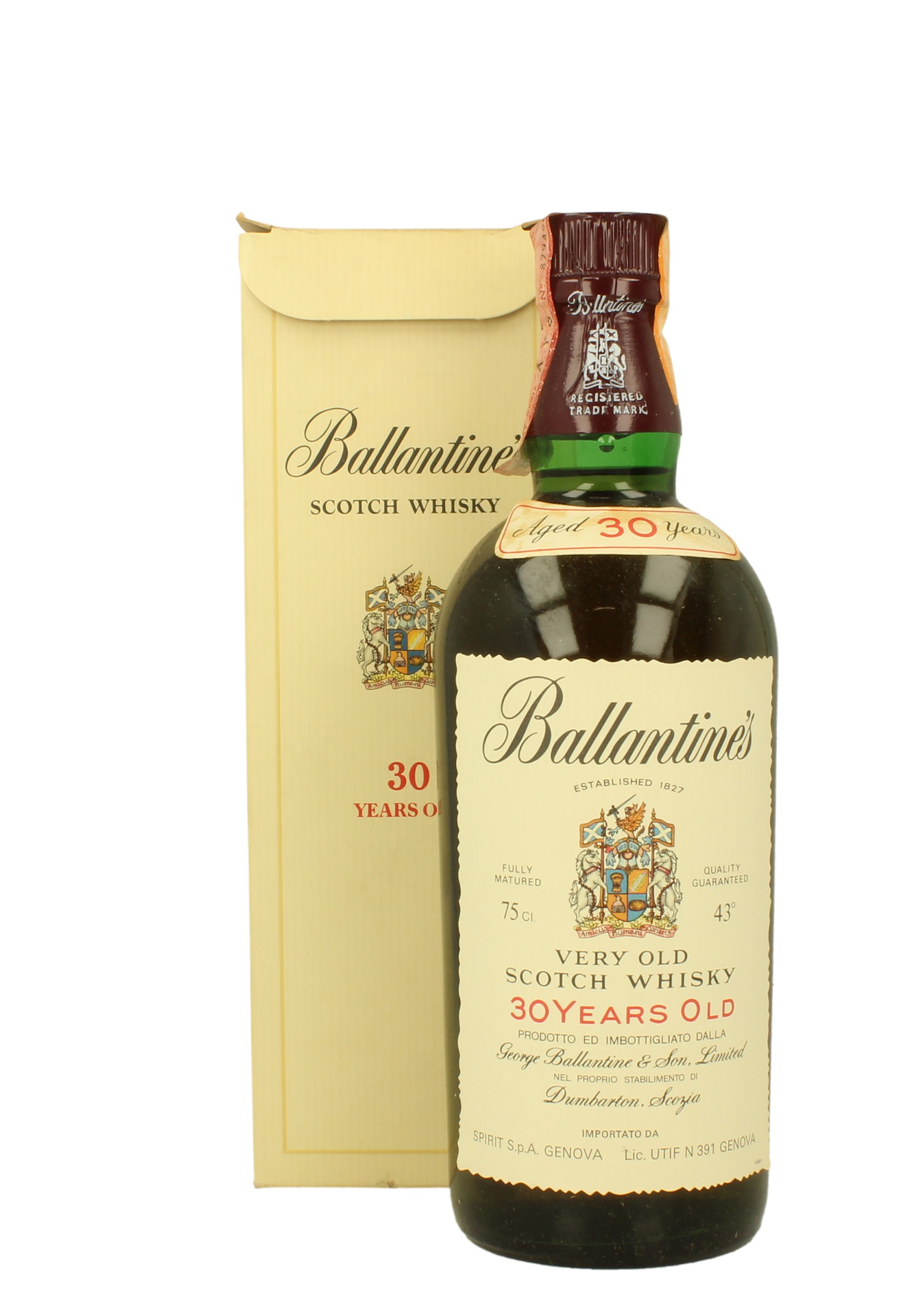 BALLANTINE'S 30yo Bot.80's 75cl 43% - Blended - Products - Whisky