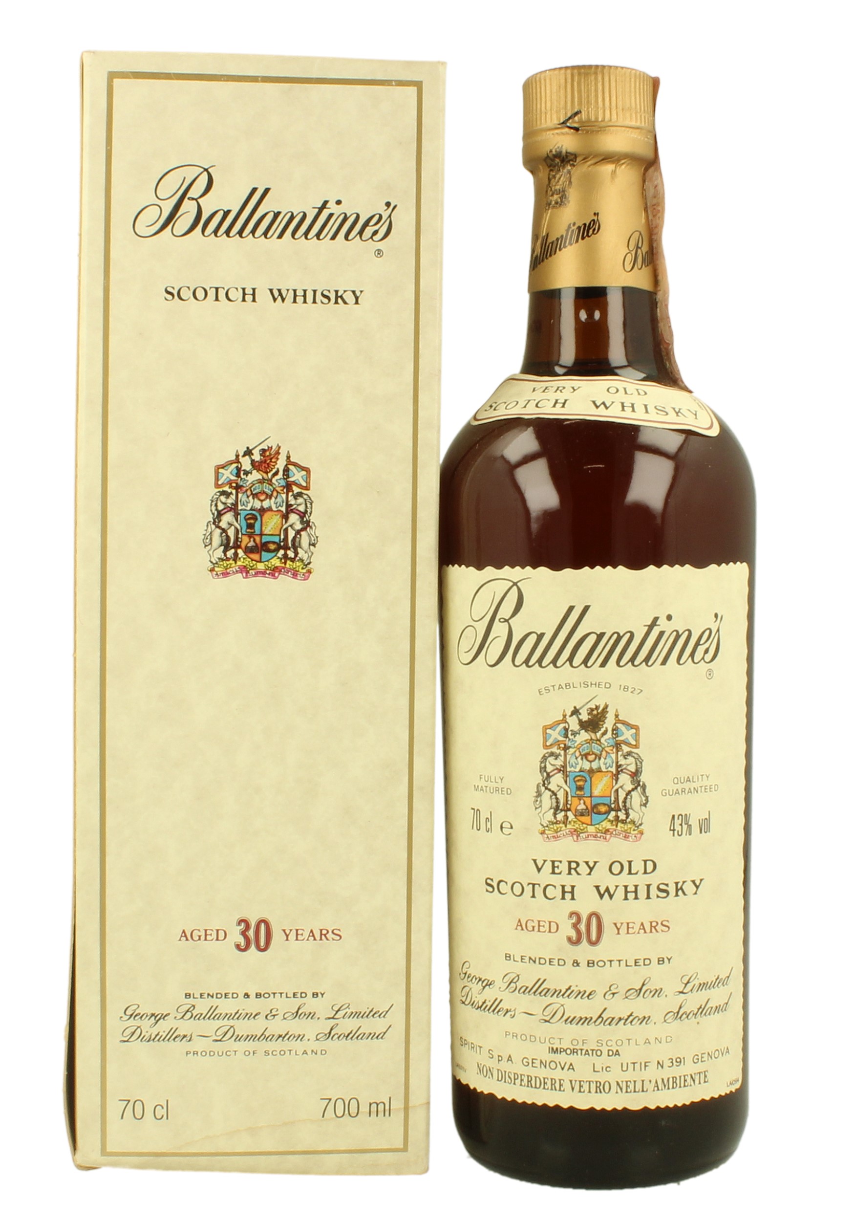 BALLANTINE'S 30yo Bot.90's 70cl 43% - Blended - Products - Whisky