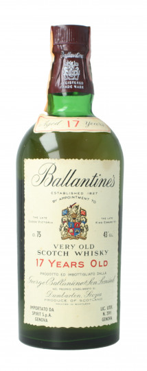 BALLANTINE'S  Blended  Scotch  Whisky 17 Year old - Bot. in The 70's 75cl 43% - Blended