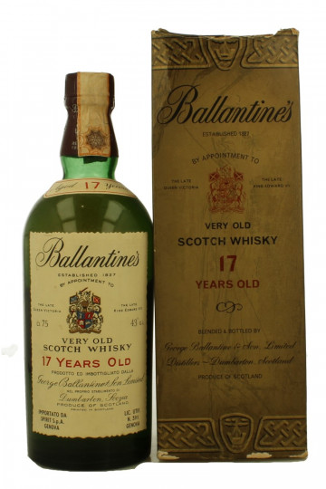Ballantine's  Scotch Whisky 17 Year Old - Bot. in The 70's 75cl 43% OB-
