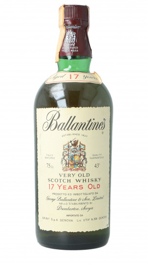 Ballantines Blended  Scotch Whisky 17 year Old Bottled around 1970-1980 75cl 43% OB