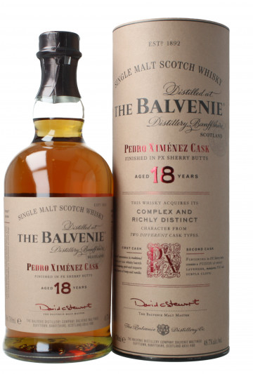 Balvenie Speyside  Scotch Whisky 18 year old 70cl 48.7% Pedro Ximenex Finish