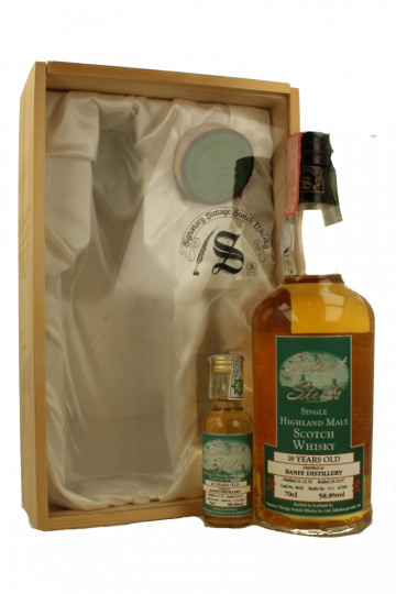 Banff Speyside Scotch Whisky 18 Year Old 1978 1997 70cl 58.8% OB-cask 4618 Silent Still with Miniature 5cl