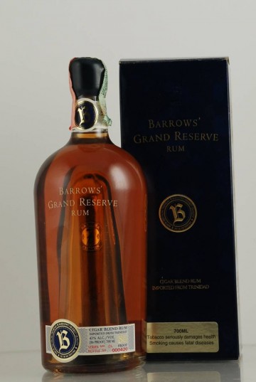 BARROWS RUM BISHOP 70CL 43% GRAND RESERVE CIGAR BLEND 420 BOTTLES