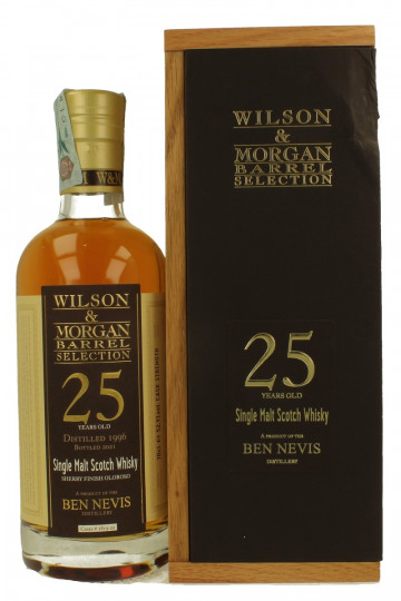 BEN NEVIS 25 years old 1996 2021 70cl 52.1% Wilson & Morgan Sherry Finish  Oloroso # 1819-20 - Products - Whisky Antique, Whisky & Spirits