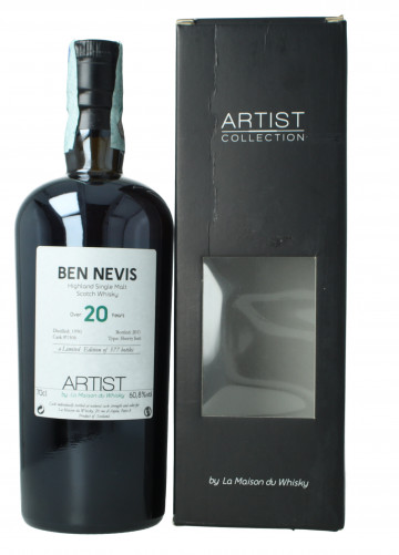 Ben Nevis Highland  Scotch Whisky 20 Year Old 1990 2011 70cl 60.8% LMDW Artist