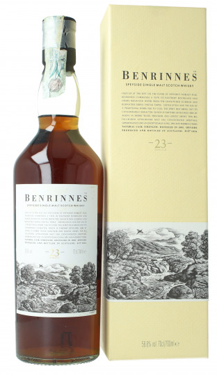 BENRINNES  Speyside  Scotch Whisky 23  Year Old 1985 70cl 58.8% OB-