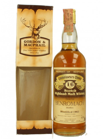 BENROMACH 16yo 1965 Bot.80's 75cl 40% Gordon MacPhail - Connoiseur Choice