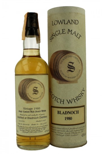 BLADNOCH 16yo 1980 1996 70cl 43% Signatory  - cask 89/531/39