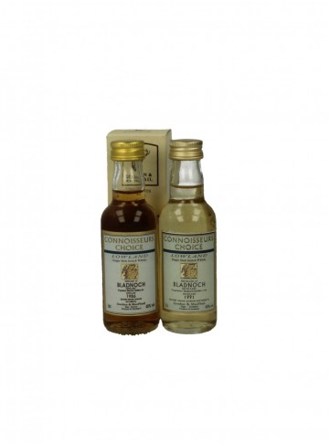 BLADNOCH  G&M 5CL 40% 2 RARE MINIATURES  1991-1986 BLADNOCH  G&M 5CL 40% 2 RARE MINIATURES  1991-1986