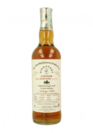 BLAIR ATHOL 26yo 1988 2015 70cl 58.2% Signatory - Limburg edition #6794