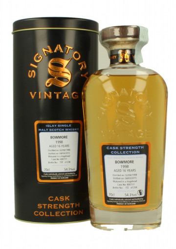 BOWMORE 16yo 1998 2015 70cl 54.3% Signatory - Cask Strength #800151