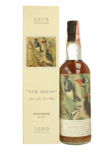 Bowmore Islay Scotch Whisky 1974 1990 75cl 43% Moon Import-The Birds Silvano Samaroli selection