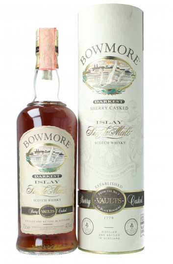 Bowmore Islay Scotch Whisky 70cl 43% OB- Darkest  Sherry cask