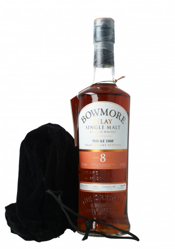 Bowmore Islay Scotch Whisky 8 Year Old 70cl 43% OB- Feis Ile 2008 Limousine Cask