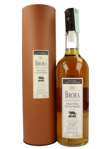 Brora Highland  Scotch Whisky 30 year old Bot.2007 70cl 55.7% OB - 6th Release