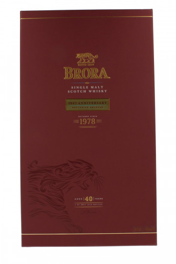 Brora Highland  Scotch Whisky 40  Year old 1978 2018 70cl 49.2% 200th Anniversary