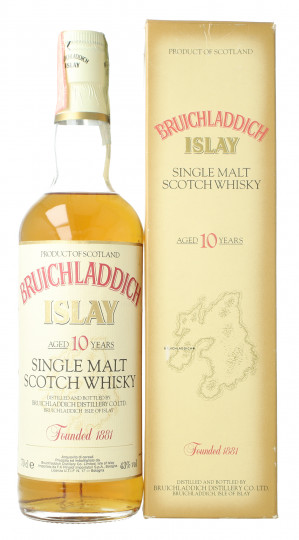 Bruichladdich Islay  Scotch Whisky 10 Year old - Bot. in The 90's 70cl 43% OB-