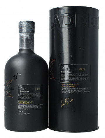 Bruichladdich Islay  Scotch Whisky 19  Years old 1989 70cl 51.1% OB  -Black art Fisrt edition