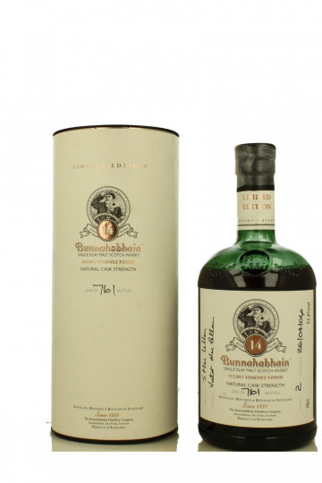 Bunnahabhain Islay  Scotch Whisky 14 Year Old 70cl 52.6% OB-Feis Ile 2006 Pedro Ximenex Finish