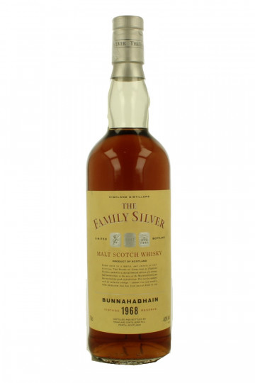 Bunnahabhain Islay  Scotch Whisky 1968 70cl 40% The Family Silver