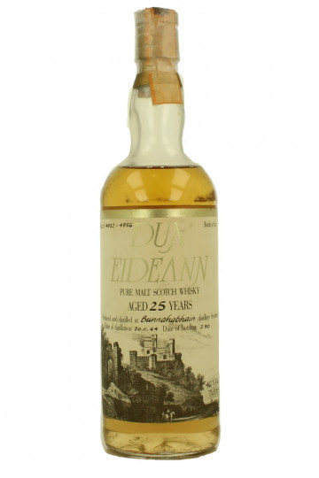 BUNNAHABHAIN Islay Scotch Whisky 25 Year Old 1964 1990 75cl 46% Dun Eideann -Cask 4852-4856