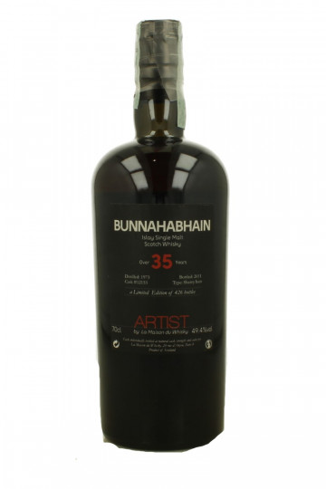 BUNNAHABHAIN Islay Scotch Whisky 35 Years Old 1973 2011 70cl 49.4% The Artist By LMDW