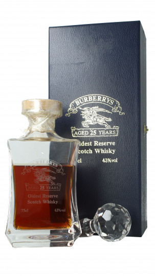 Burberry's Finest Scotch Whisky 25 years Old - Bot.80's 75cl 43% Crystal decanter