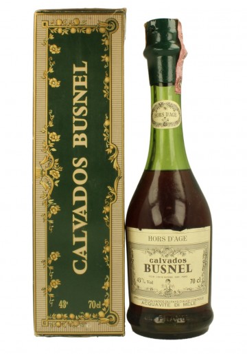 CALVADOS BUSNEL  HORS D'AGE  70 CL 43% BOTTLED IN THE 70'S 