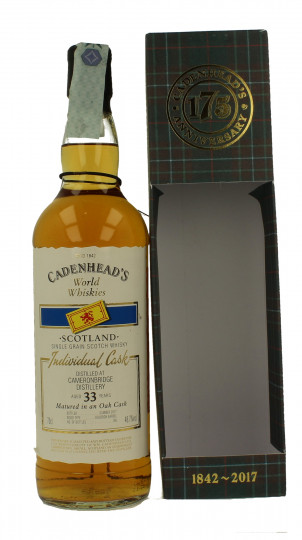 CAMERONBRIDGE 33 Years Old bottle 2017 70cl 48.7% Cadenhead's - World Whiskies