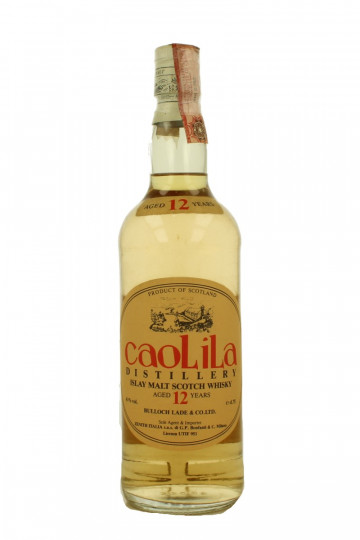 Caol Ila Islay Scotch Whisky 12 Year Old Bot 1980's 75cl 43% Bulloch Lade Co. Zenith Bonfanti