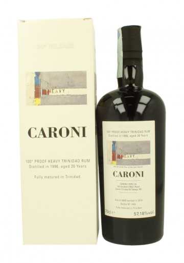 CARONI 20yo 1996 2016 70cl 57.18% Velier Full Proof Rum