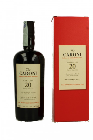 Caroni Trinidad Rum -Begnoni Giuseppe Edition 20 Year Old 1996 2016 70cl 70.7% Velier Single cask R 3719