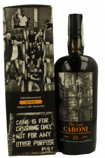 Caroni Trinidad Rum The Last 23 Years old 1996 2019 70cl 61.9% Velier -