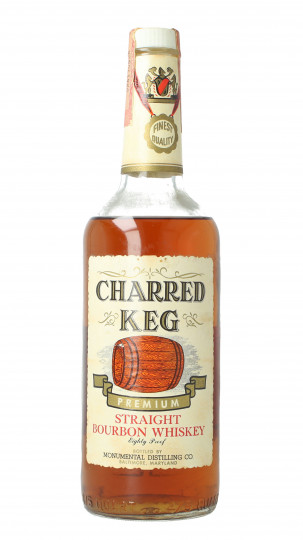 Charred Keg   Baltimore Straight Bourbon Whiskey Bottled 1960-1970 75cl 80 US Proof OB  -